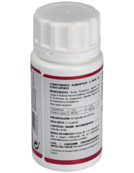 Equisalud Holomega Acido Rlipoico 50 Cápsulas