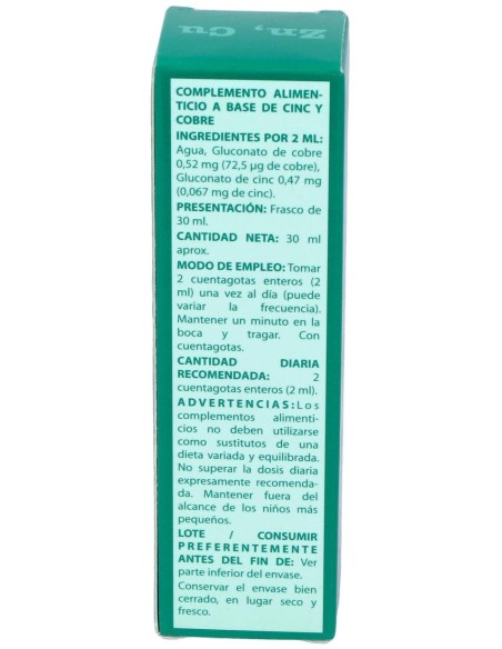 Equisalud Oligogluco Zinc-Cobre 31Ml