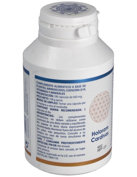 Equisalud Holoram Cardivas 180Caps