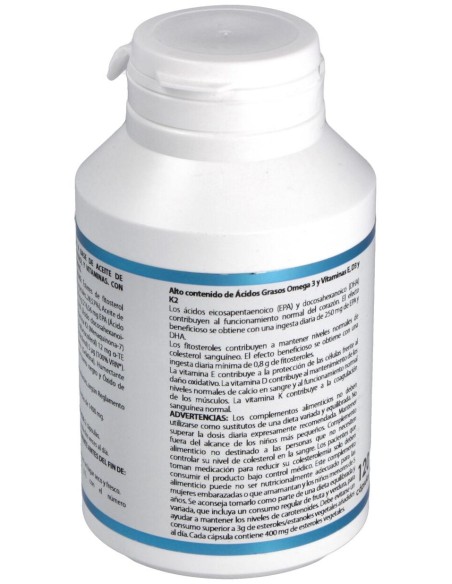 Omega 3 Esteroles Vegetales Vit K2, D3, E 120Cap