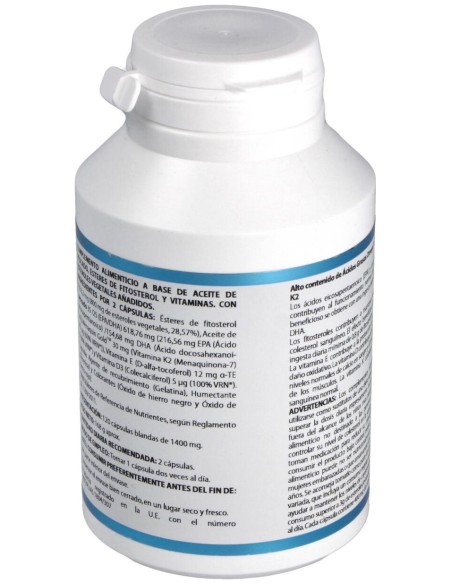 Omega 3 Esteroles Vegetales Vit K2, D3, E 120Cap