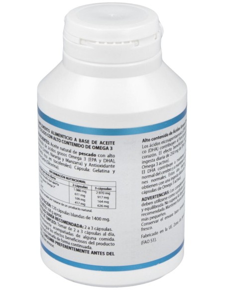 Equisalud Omega 3 Activo 1000Mg 120Cáps