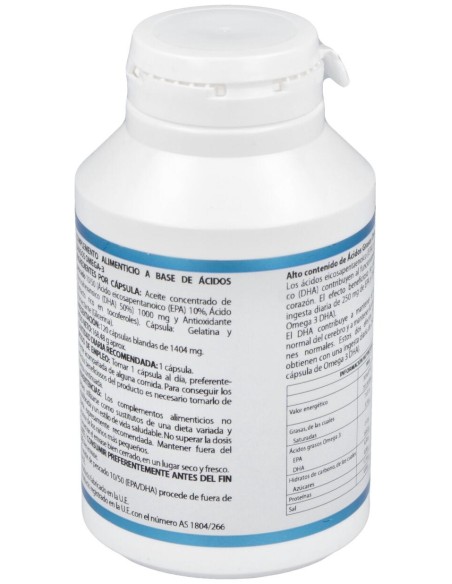 Omega 3 Dha Alto Contenido Epa100-Dha500 120Cap.