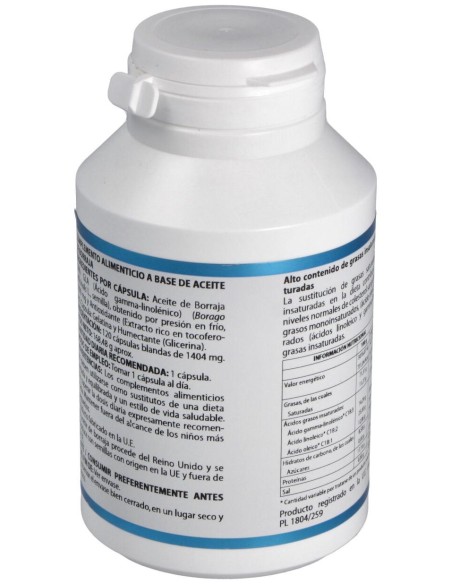 Equisalud Aceite De Borraja Orgánico 1000Mg 120Cáps