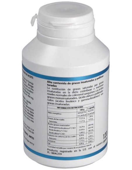Equisalud Aceite De Borraja Orgánico 1000Mg 120Cáps