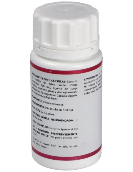 Holoperna Mejillon De Labio Verde 50Cap.