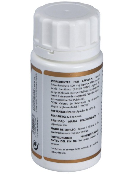 Holovit Niacina No Ruborizante 500Mg. 50Cap.