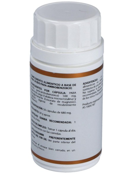 Holovit Paba 500Mg. 50Cap.