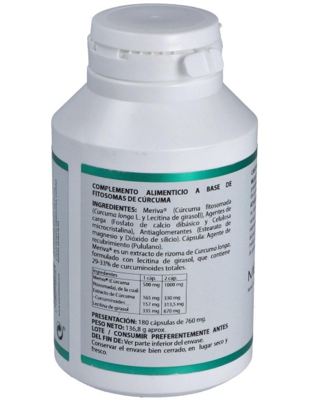 Equisalud Holofit Cúrcuma Fitosomada 180Caps