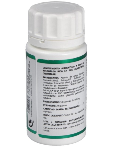 Holofit Tetrasod (Microalga Tetraselmis Chuii) 50 Cáps