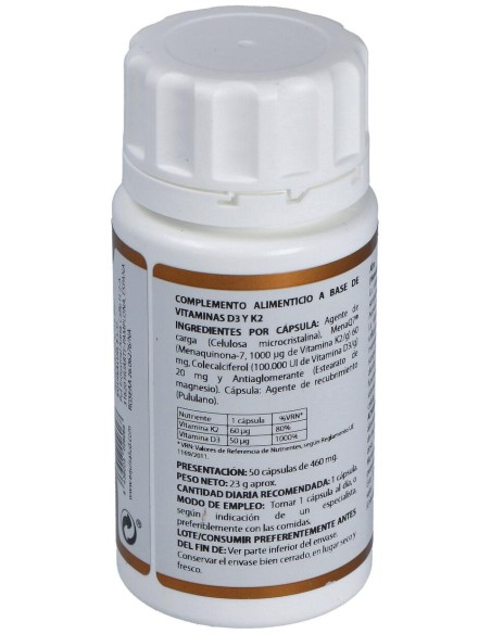 Holovit Vit. D3 2000Ui+K2 60Mcg+Menaquinona 50Cap.