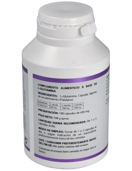 Holomega L- Glutamina 180Cáps