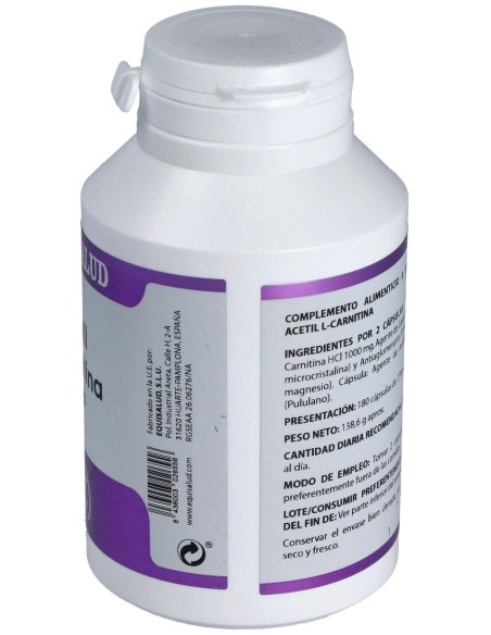 Equisalud Acetil L- Carnitina 500Mg 180Caps