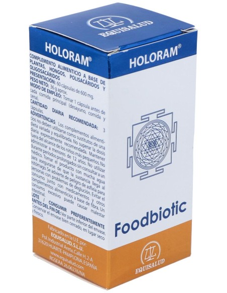 Holoram Foodbiotic - Equisalud - 60 Cápsulas.