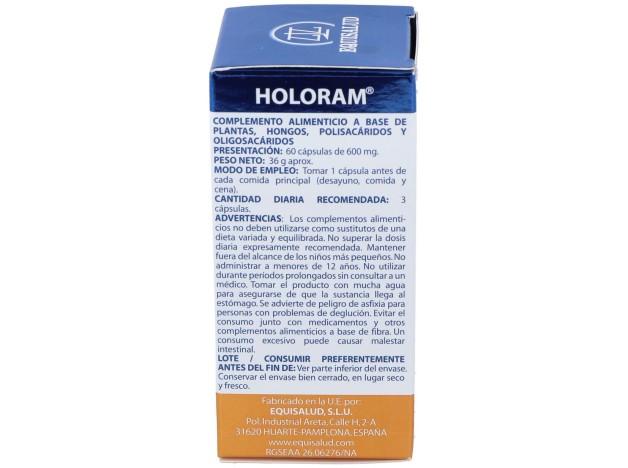 Holoram Foodbiotic - Equisalud - 60 Cápsulas.