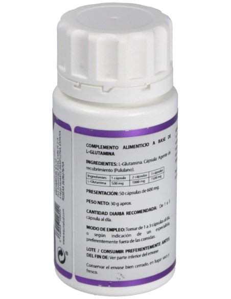 Holomega L- Glutamina 50Cáps