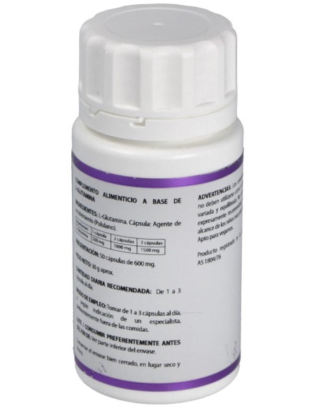 Holomega L- Glutamina 50Cáps
