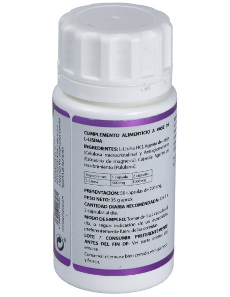 Holomega L-Lisina 50Cap.