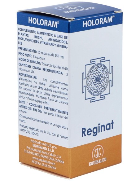 Holoram Reginat - Equisalud - 60 Cápsulas.