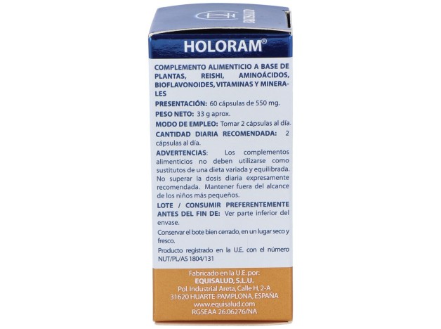 Holoram Reginat - Equisalud - 60 Cápsulas.