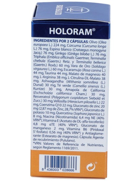 Holoram Cardivas 60Cap.