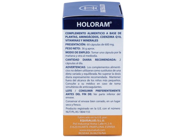 Holoram Cardivas 60Cap.