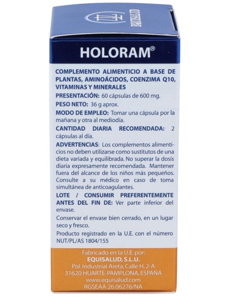 Holoram Cardivas 60Cap.