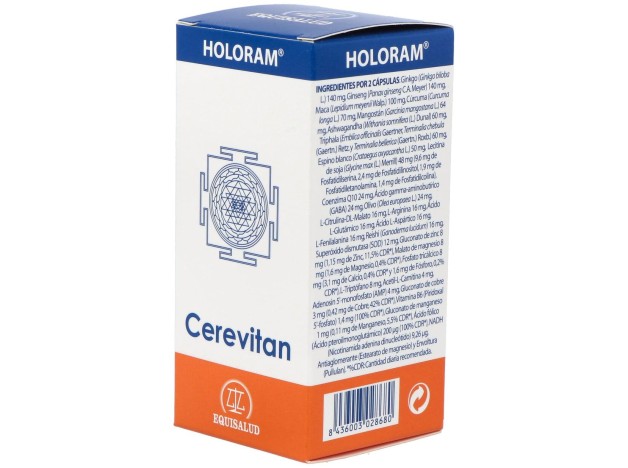 Equisalud Holoram Cerevitan 60 Cápsulas