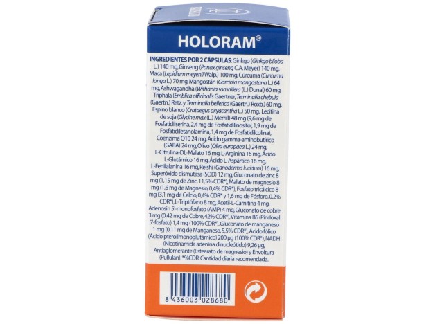 Equisalud Holoram Cerevitan 60 Cápsulas