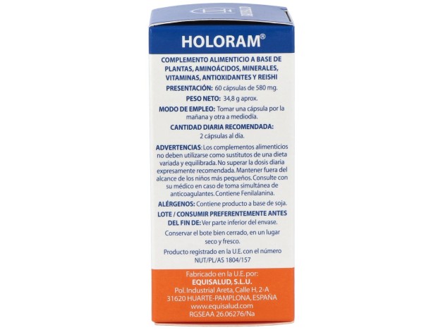 Equisalud Holoram Cerevitan 60 Cápsulas