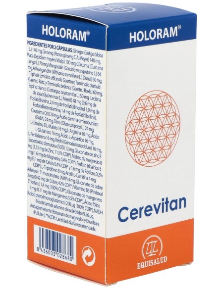 Equisalud Holoram Cerevitan 60 Cápsulas