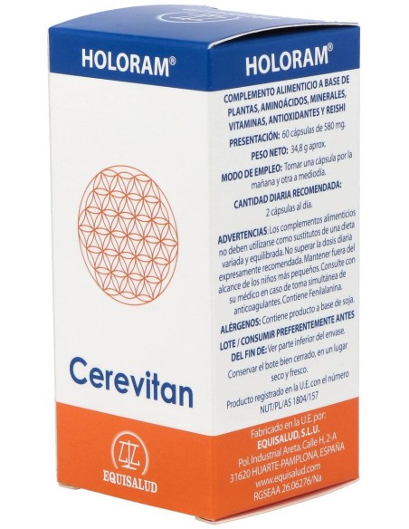 Equisalud Holoram Cerevitan 60 Cápsulas