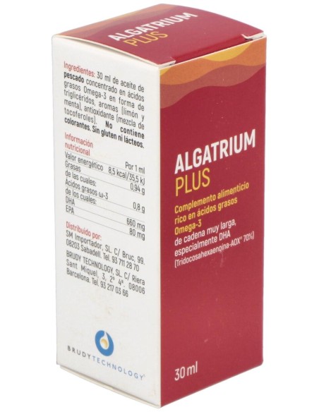 Algatrium Plus Liquido (Dha 70%) 30Ml.