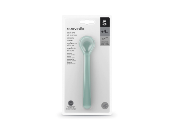 Suavinex Cuchara Silicona +4M
