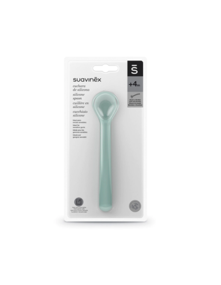 Suavinex Cuchara Silicona +4M