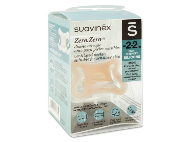 Suavinex Chupete Silicona -2 A 2 Meses Zero Zero