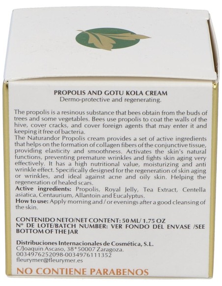 Fleurymer Crema Hidratante De Propoleo Naturandor 50Ml