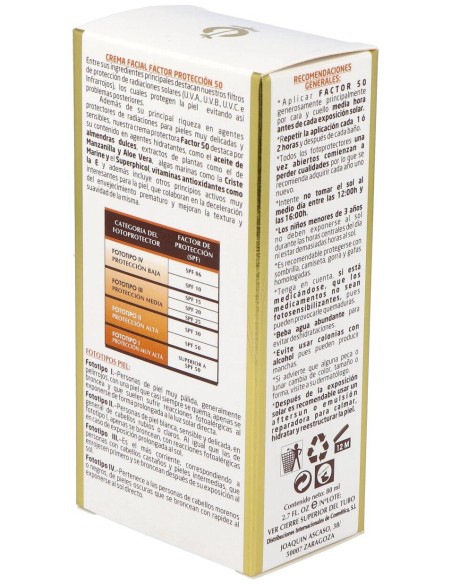 Fleurymer Crema Solar Facial Spf50 80Ml