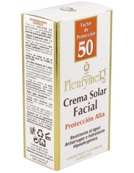 Fleurymer Crema Solar Facial Spf50 80Ml