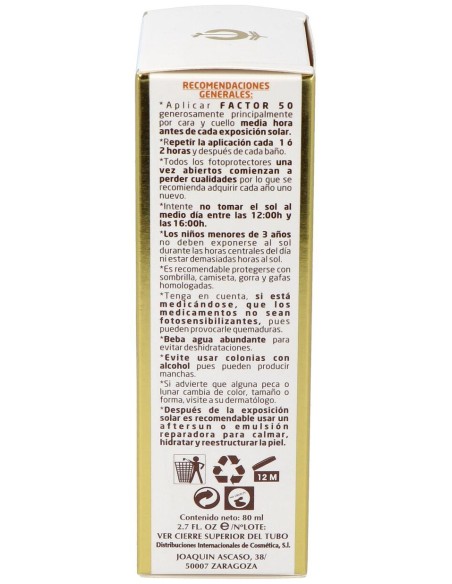 Fleurymer Crema Solar Facial Spf50 80Ml