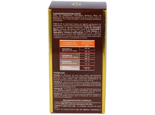 Fleurymer Crema Solar Facial Spf-50 Montaña