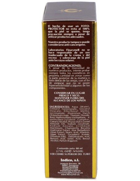 Fleurymer Crema Solar Facial Spf-50 Montaña