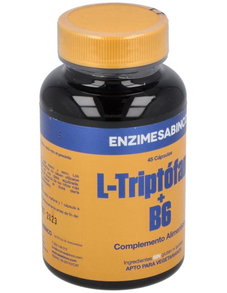 Enzime Sabinco L Triptofano 500Mg 45Caps