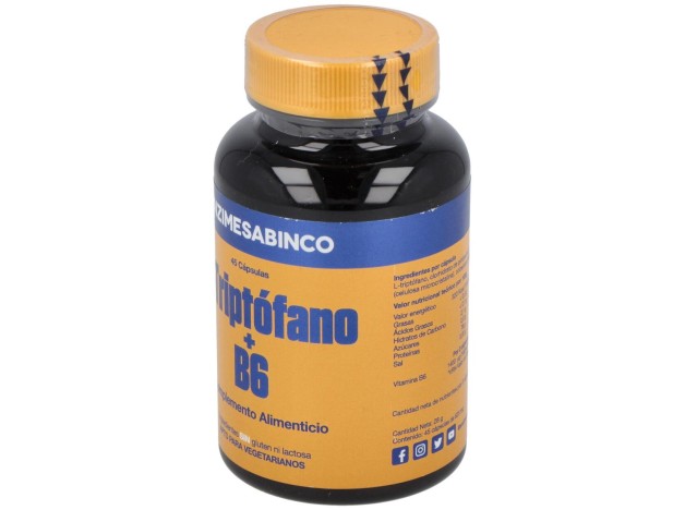 Enzime Sabinco L Triptofano 500Mg 45Caps