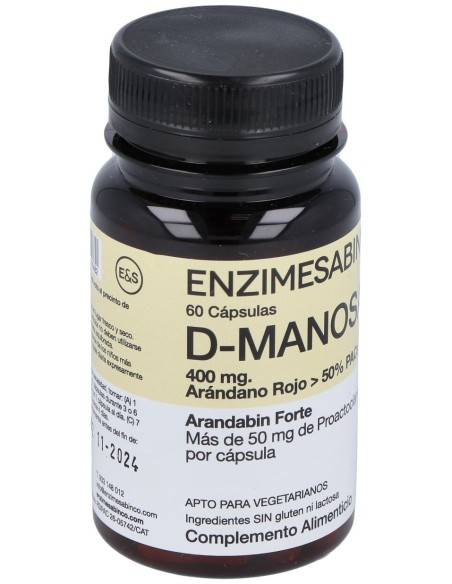 Enzime Sabinco D-Manosa 400Mg 60Caps