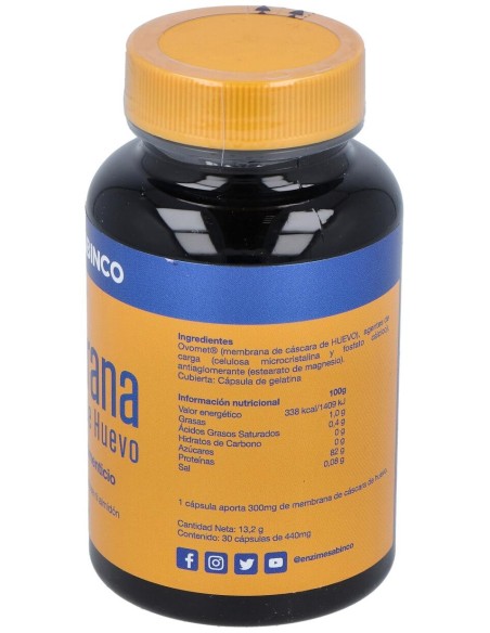Membrana De Cascara De Huevo 30Cap.