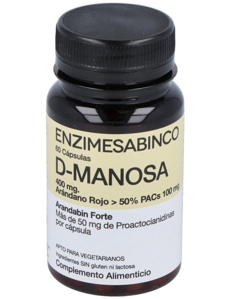 Enzime Sabinco D-Manosa 400Mg 60Caps