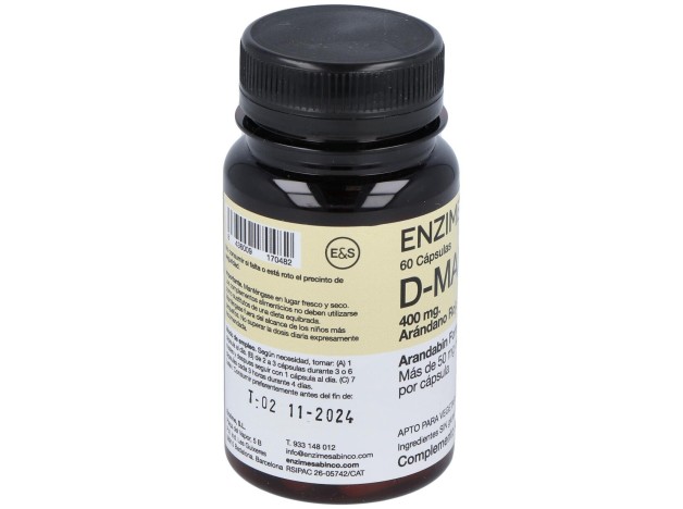 Enzime Sabinco D-Manosa 400Mg 60Caps