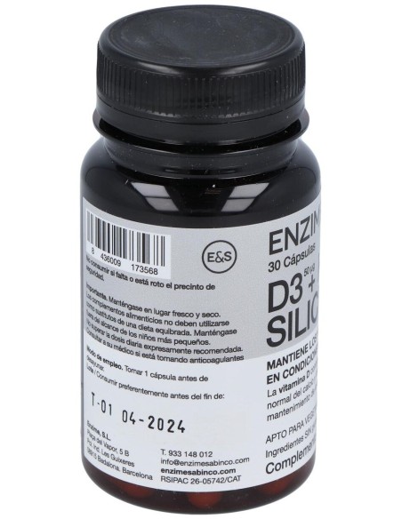 D3 + K2 + Silicio Sistema Articular 30Cap.