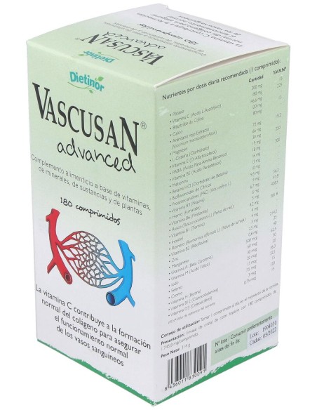 Dietinor Vascusan Advanced 180 Tabletas